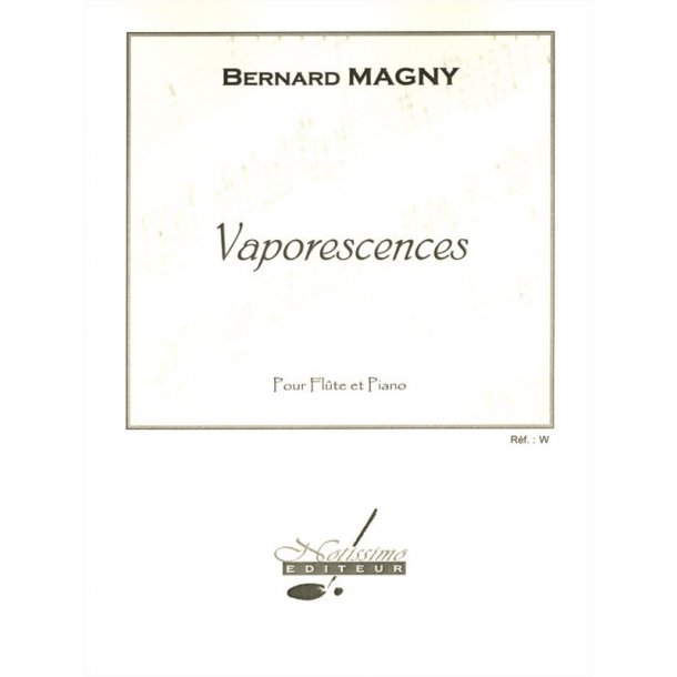 Magny Vaporescences Flute &amp; Piano Book