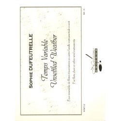 Dufeutrelle Temps Variable Flute Ensemble Score
