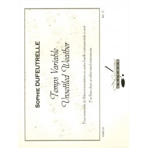 Dufeutrelle Temps Variable Flute Ensemble Score