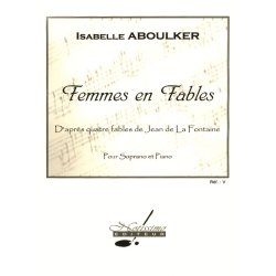 Aboulker La Fontaine Femmes En Fables Voice &amp; Piano Book