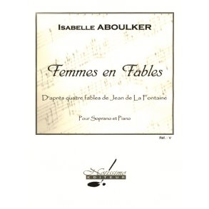 Aboulker La Fontaine Femmes En Fables Voice & Piano Book