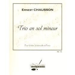 Chausson Trio En G Minor Violin Or Cello & Piano Performance Scores