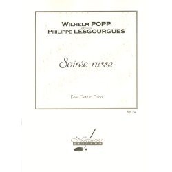Popp Lesgourgues Soiree Russe Flute &amp; Piano Book