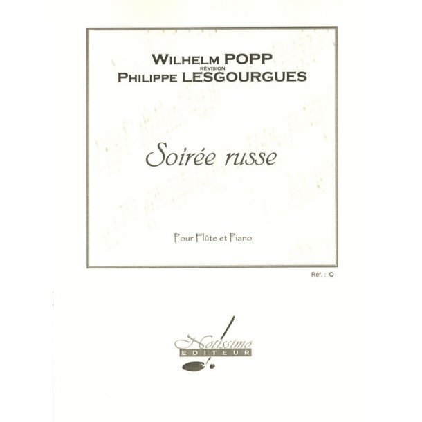 Popp Lesgourgues Soiree Russe Flute &amp; Piano Book