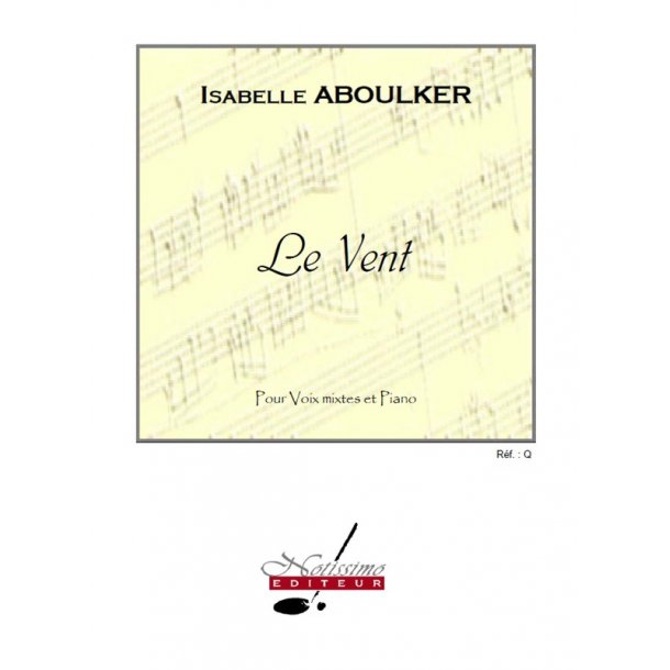 Aboulker Verhaeren Vent Choeur 4 Voix Mixtes Smstb A Cappella
