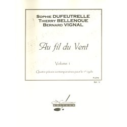 Dufeutrelle Etc Au Fil Du Vent Vol. 1 Et Flute Solo Flute &amp; Piano Book