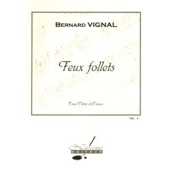 Vignal Feux Follets Flute &amp; Piano Book