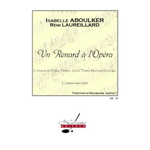 Aboulker Laureillard Renard A L'opera Orchestra Full Score