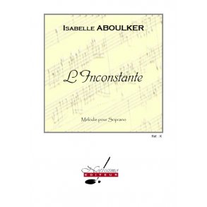 Aboulker Inconstante Soprano Solo & Piano Book