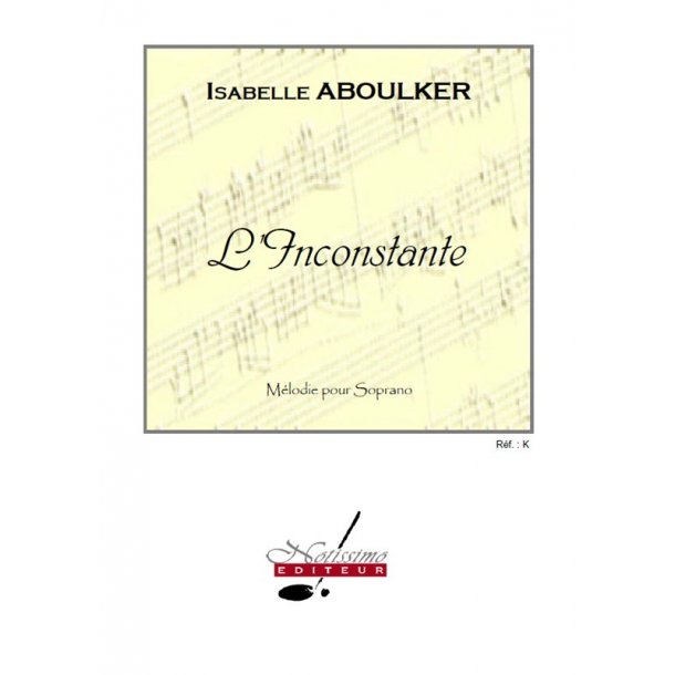 Aboulker Inconstante Soprano Solo & Piano Book