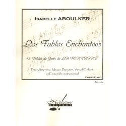 Aboulker La Fontaine Fables Enchantees Voix D'enfant Choral &amp; Piano
