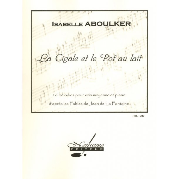 Aboulker La Cigale Et Le Pot Au Lait Melodies A Acc Book