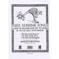 Hely-Hutchinson: Three Nonsense Songs