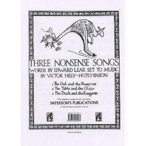 Hely-Hutchinson: Three Nonsense Songs