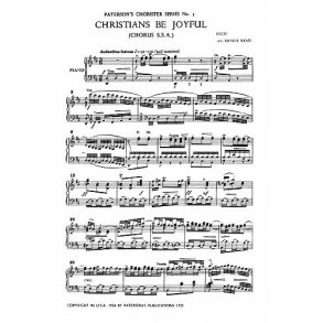 J.S. Bach: Christians Be Joyful (SSA)