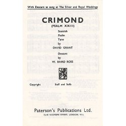 David Grant: Crimond (Psalm 23)