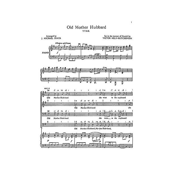 Victor Hely-Hutchinson: Old Mother Hubbard (TTBB)