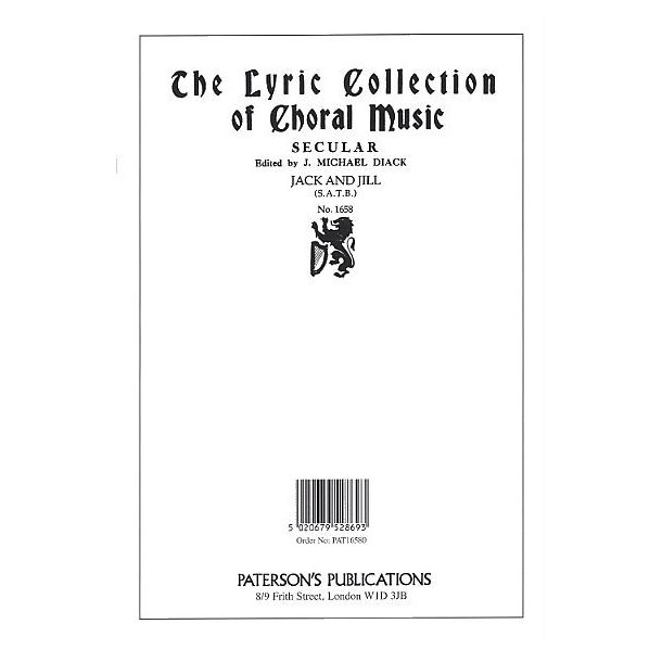 J. Michael Diack: Jack And Jill (SATB)