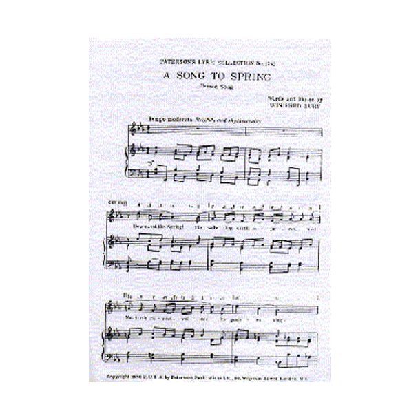 Winifred Bury: A Song To Spring