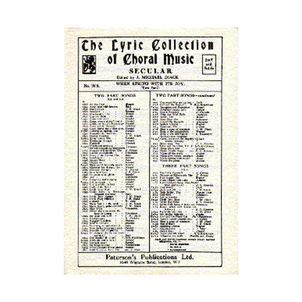 W.A. Mozart: When Spring With Its Joy