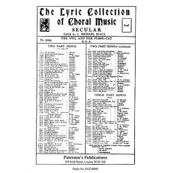 Victor Hely-Hutchinson: The Owl And The Pussy-Cat (SSA)