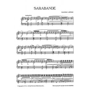 Malcolm Arnold: Sarabande And Polka For Piano