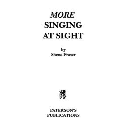 More Singing At Sight