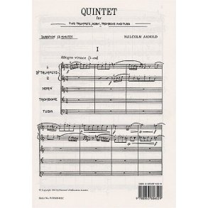 Malcolm Arnold: Quintet For Brass Op.73 (Full Score)
