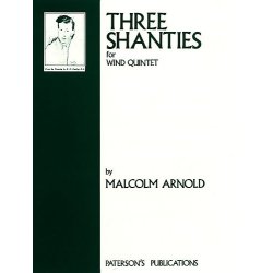 Malcolm Arnold: Three Shanties Op.4 Wind Quintet (Parts)