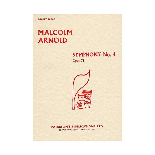 Malcolm Arnold: Symphony No.4 Op.71 (Study Score)