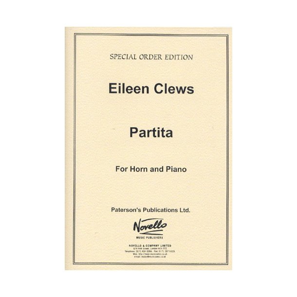 Eileen Clews: Partita For Horn and Piano