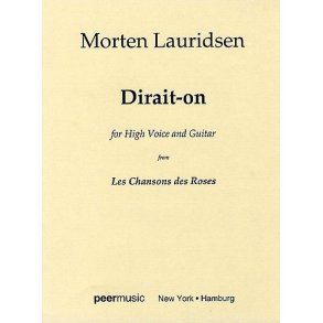 Dirait-on (High Voice And Guitar)