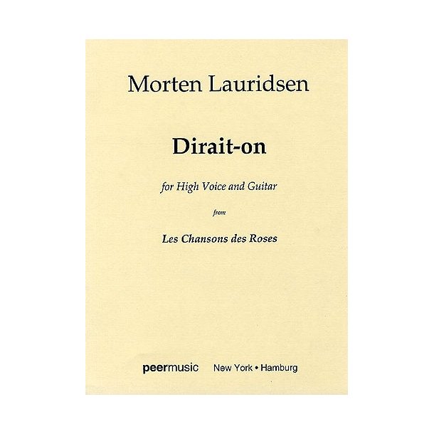 Dirait-on (High Voice And Guitar)