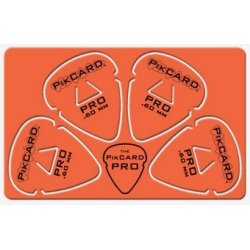 PikCard: .60mm Orange Delrin (4 Guitar plektre)