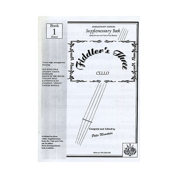 Fiddler's Three Cello Supplementary Book 1