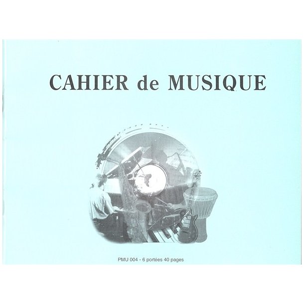 Cahier De Musique 6 Portes (16x24)