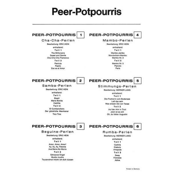 PEER-POTPOURRIS 1 CHA-CHA-PERLEN BK