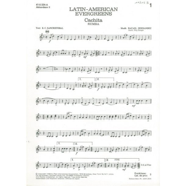 LATIN-AMERICAN EVERGREENS AKK 2 PART