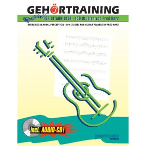 HARZ FRED GEHOERTRAINING FUER GITARRISTEN GTR AURAL THEORY BK/CD