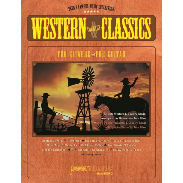 WESTERN & COUNTRY CLASSICS FOR GUITAR MLC AND STRUMMING PATTERNS GERM