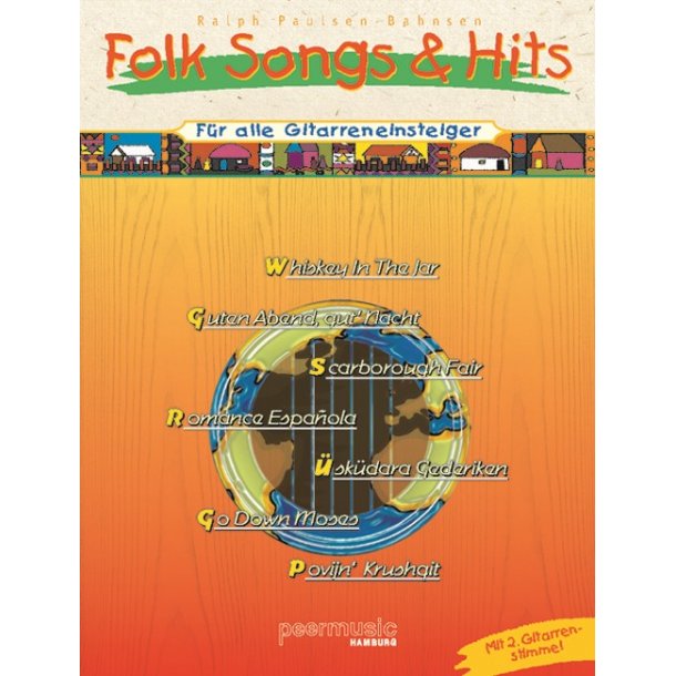 FOLK SONGS AND HITS FOR CLASSICAL GUITAR STARTERS 2. GTR ADLIB