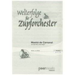 MANHA DE CARNAVAL MANDOLIN ORCHESTRA SCORE