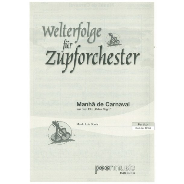 MANHA DE CARNAVAL MANDOLIN ORCHESTRA SCORE