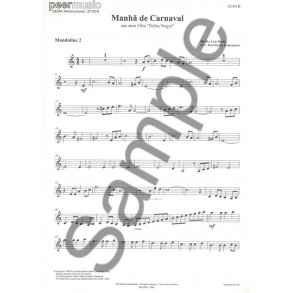 MANHA DE CARNAVAL MANDOLIN 2 PART