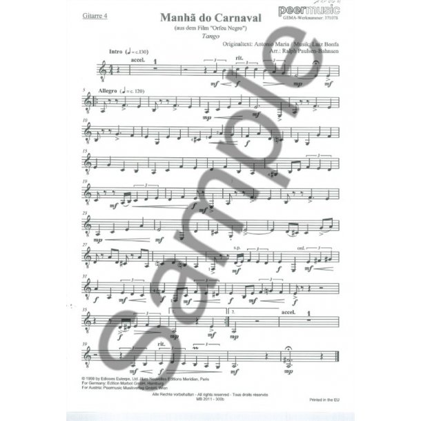 MANHA DE CARNAVAL GTR 4TET GTR 4 PRT