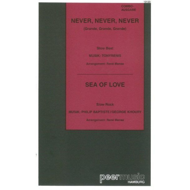 NEVER, NEVER, NEVER SEA OF LOVE BND SCORE BK