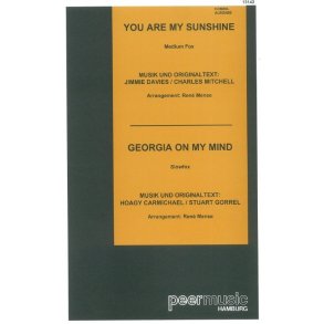 YOU ARE MY SUNSHINE GEORGIA ON MY MIND BND SCORE BK