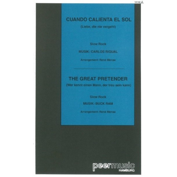 CUANDO CALIENTA SOL GREAT PRETENDER BK BND PF COND/PTS XL SET