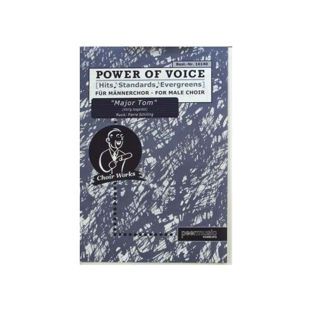 SCHILLING MAJOR TOM TTBB VOCAL SCORE CHORD SYMBOLS GERMAN TEXT