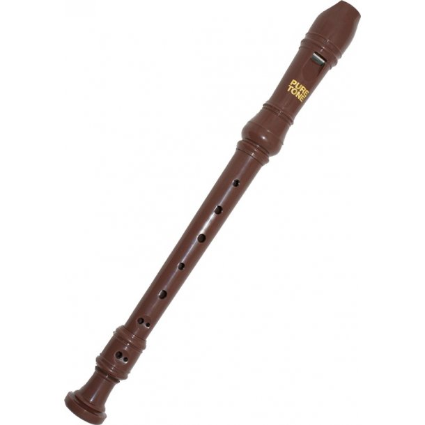 Sopran brne Blokfljte fra Pure Tone (Brun)